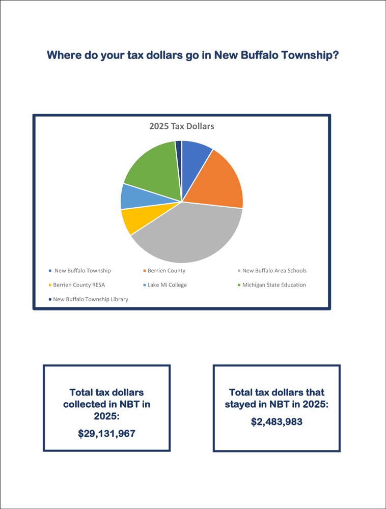 Graphic showing "Where Do Your Tax Dollars Go" in 2025
